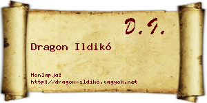 Dragon Ildikó névjegykártya