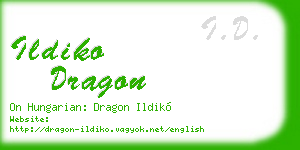 ildiko dragon business card